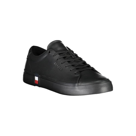 Tommy Hilfiger Black Polyester Sneaker