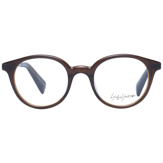 Yohji Yamamoto Brown Unisex Glasses Frame