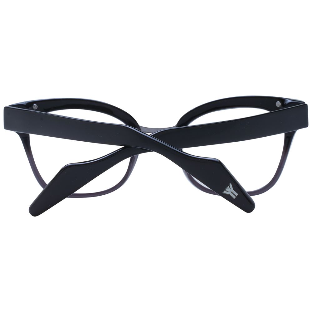 Yohji Yamamoto Black Unisex Glasses Frame