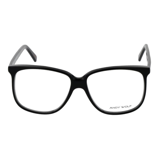 Andy Wolf Black Unisex Glasses Frame