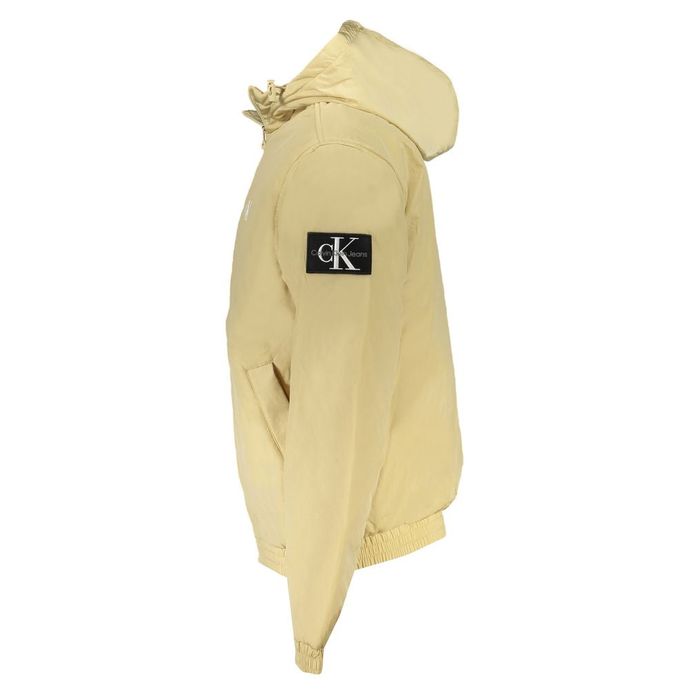 Calvin Klein Beige Recycled Polyester Men Jacket