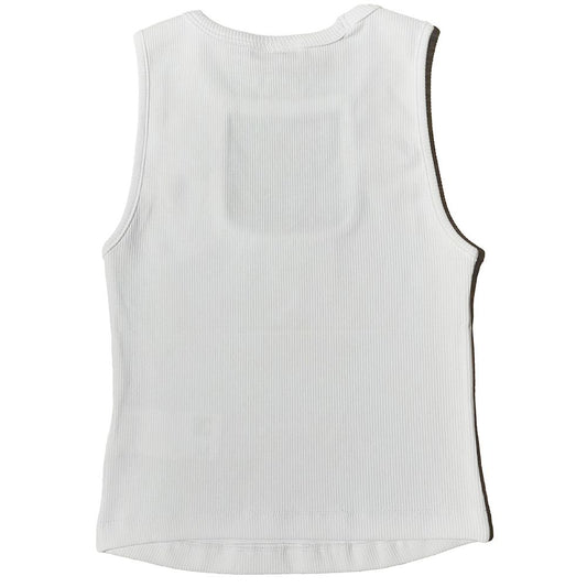 Comme Des Fuckdown White Cotton Women Top