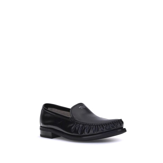 Prada Brushed Leather Loafers