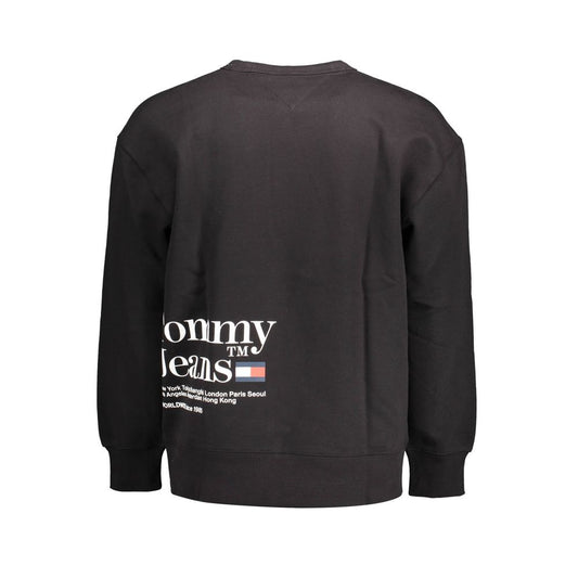 Tommy Hilfiger Black Cotton Men Sweater