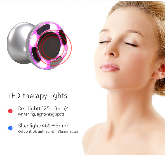 Instrumento de belleza RF para adelgazar, moldeador, luz de color ultrasónica, microcorriente