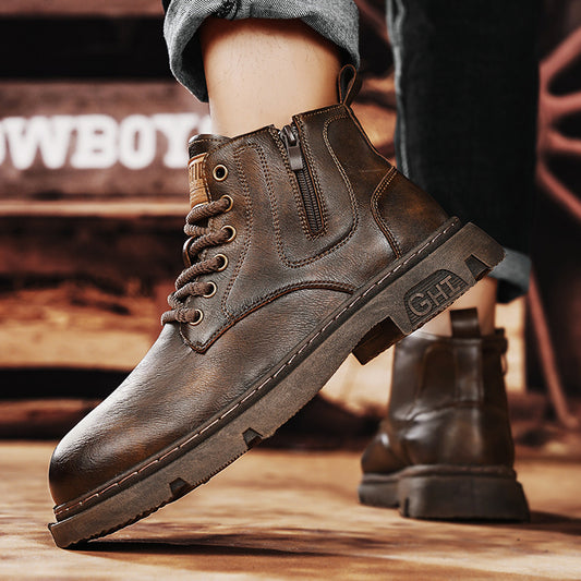 Men British style short boots