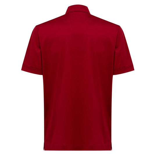 Canali Red Cotton Shirt