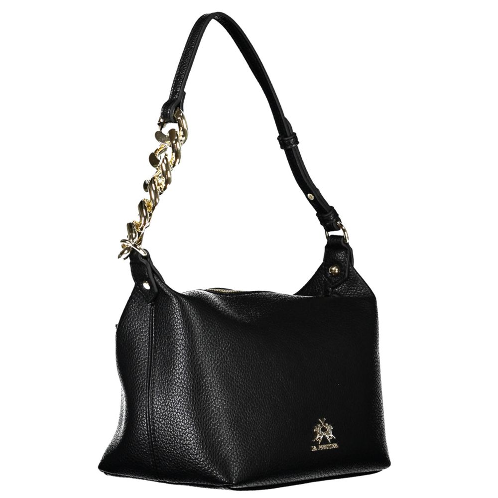 La Martina Black Polyethylene Handbag