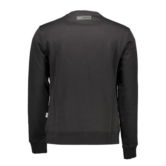 Plein Sport Black Cotton Men Sweater