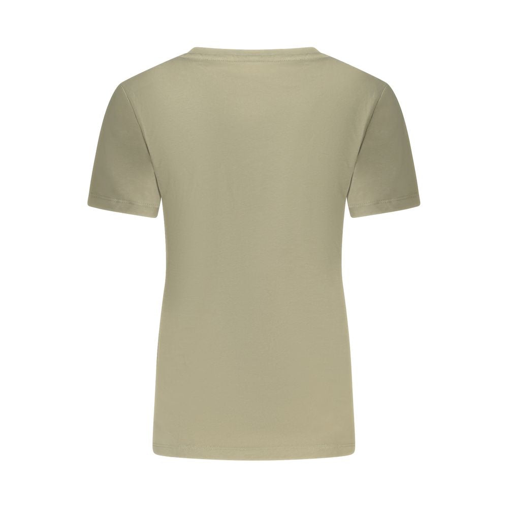 Guess Jeans Green Cotton Tops & T-Shirt
