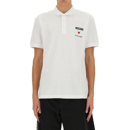 Moschino Couture In Love We Trust Cotton Polo
