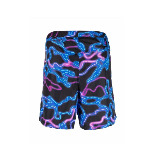 Valentino Neon-Print Swim Shorts