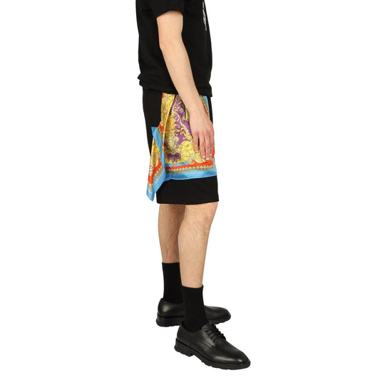 Versace Barocco Goddess Night Print Shorts