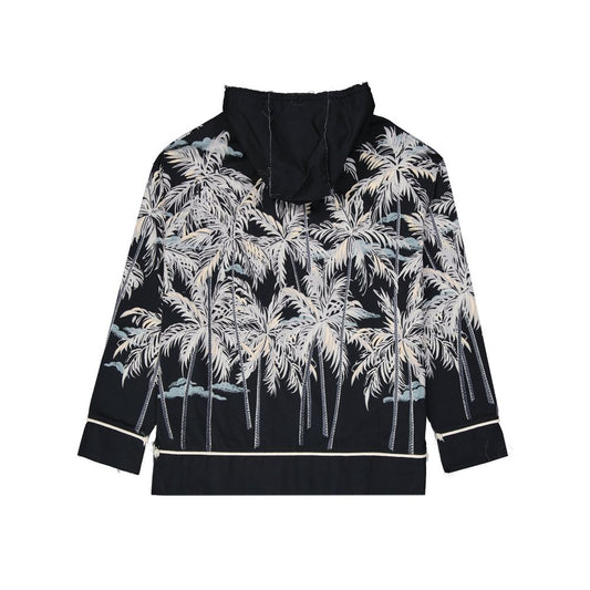 Palm Angels Hooded Printed Shirt