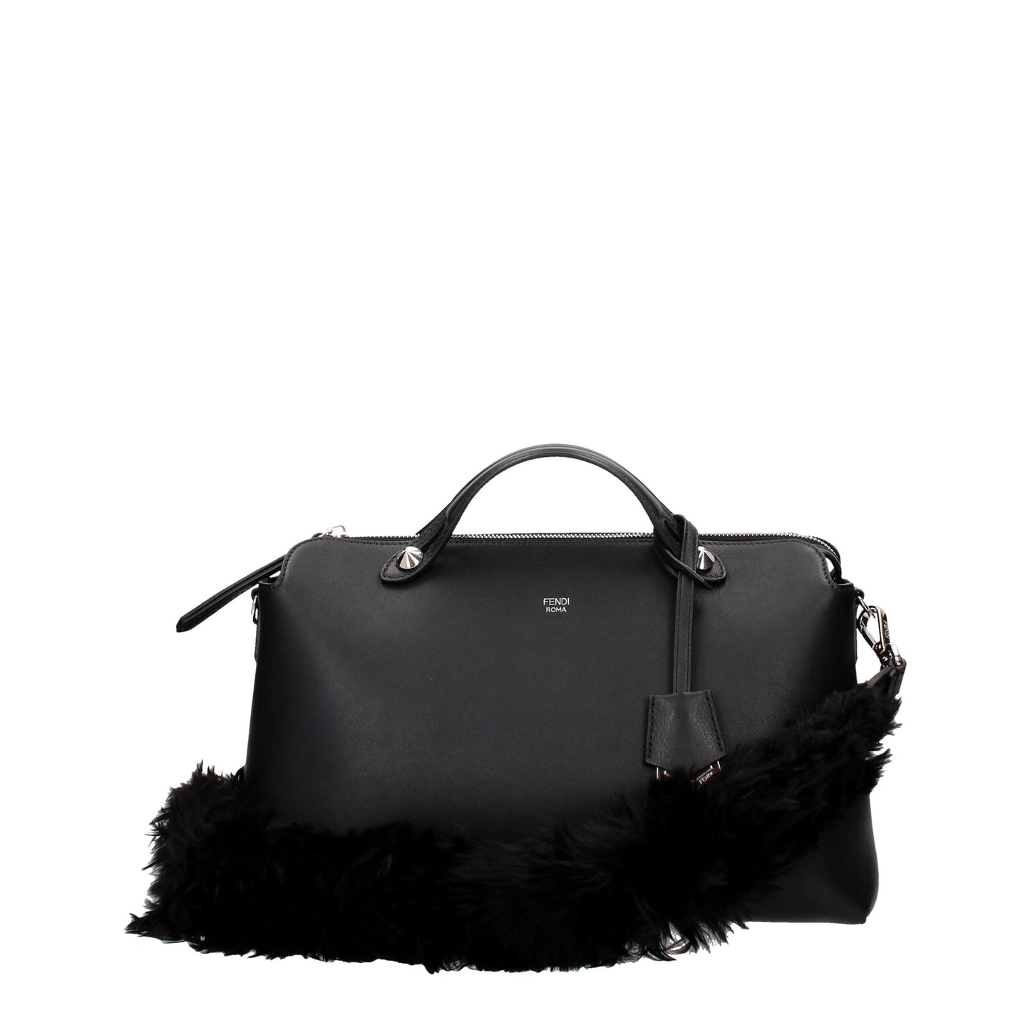 Fendi Black Leather Shoulder Bags