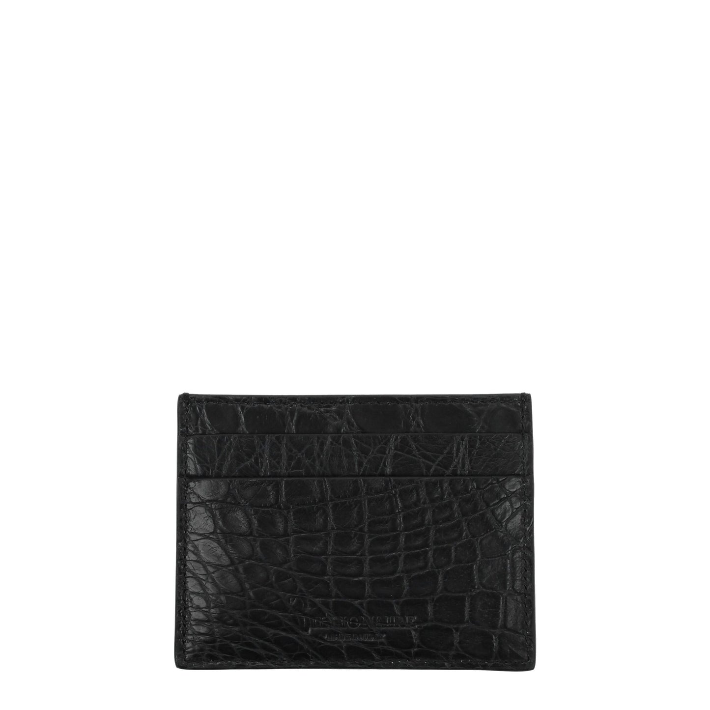 Billionaire Italian Couture Black Crocodile Cardholders