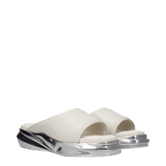 Alyx Gray Leather Slippers Sandals