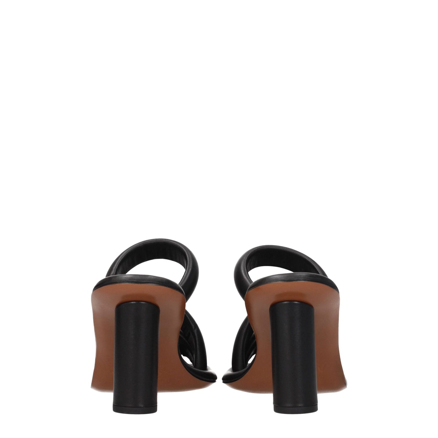 Ambush Black Leather Stiletto Heels Sandals