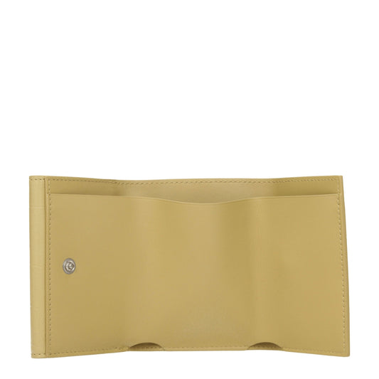 Jil Sander Yellow Leather Wallets