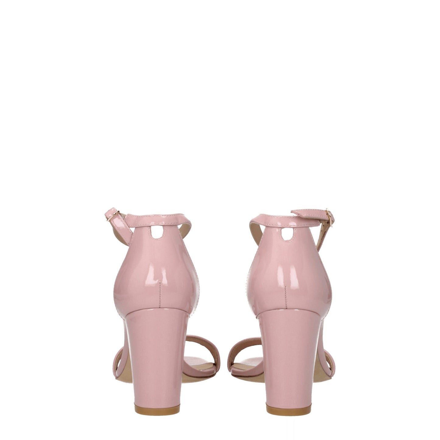 Stuart Weitzman Pink Leather Stiletto Heels Sandals