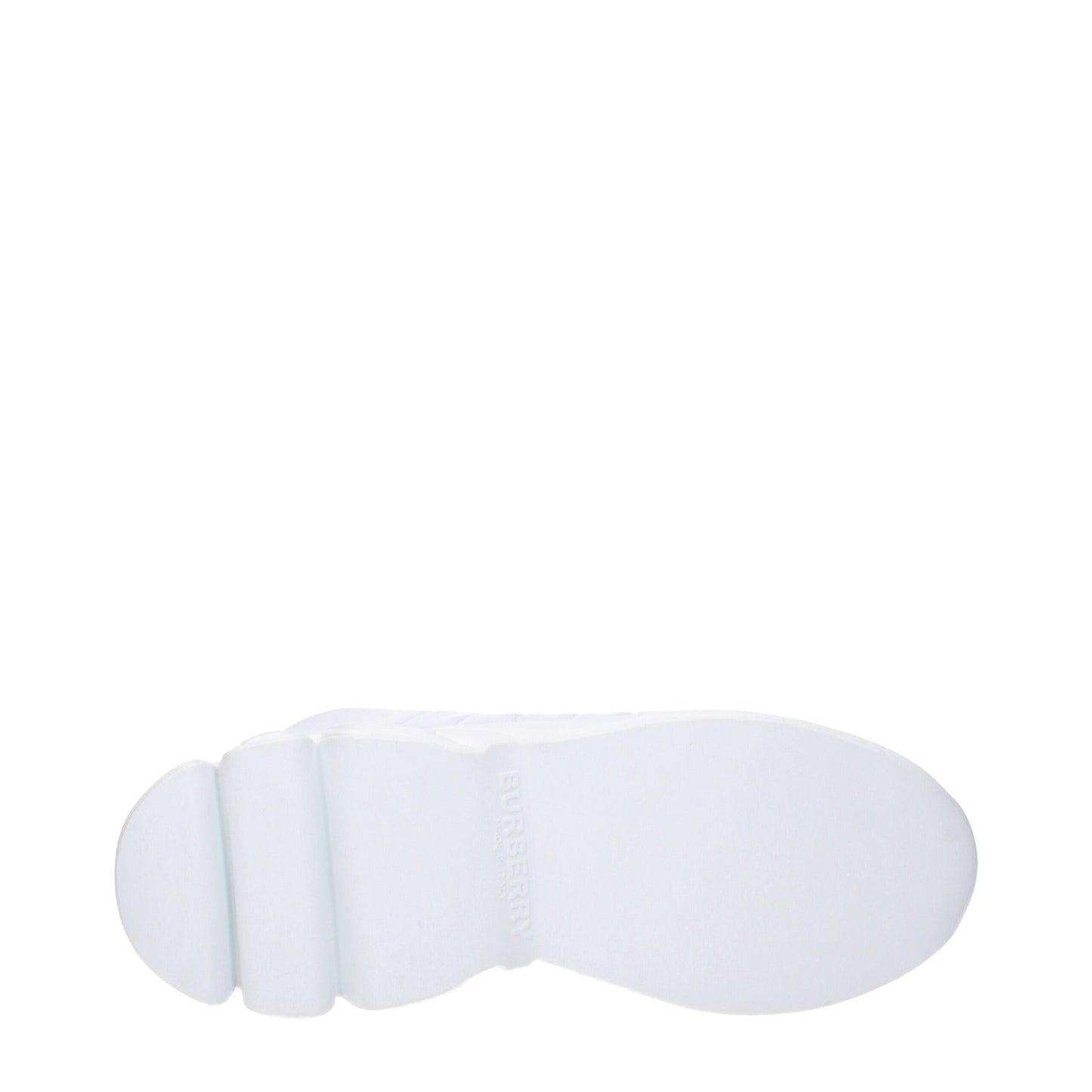 Burberry White Leather Sneakers