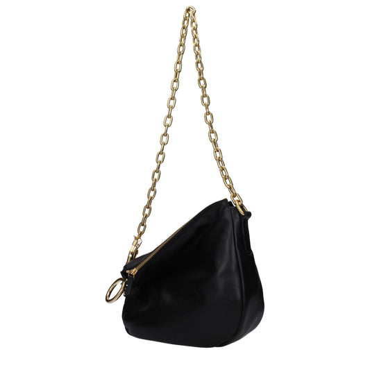 Burberry Black Leather Shoulder Bags