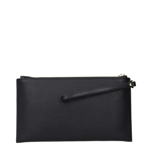Michael Kors Black Leather Clutch Bags