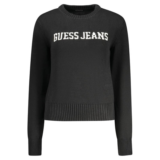 Guess Jeans Black Cotton Sweater