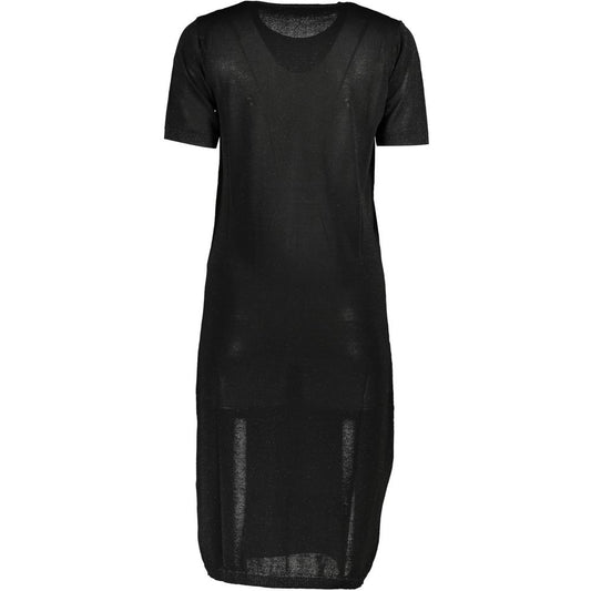 Cavalli Class Black Viscose Dress