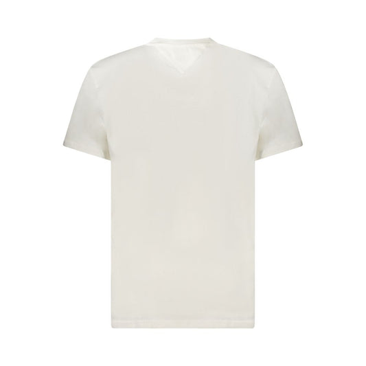 Tommy Hilfiger White Cotton Men T-Shirt