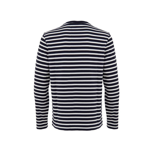 Maison Kitsuné Blue Cotton Long Sleeve