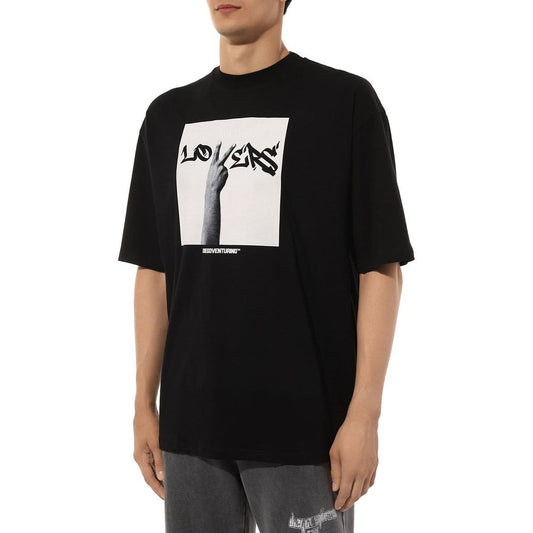 Diego Venturino Black Cotton T-Shirt