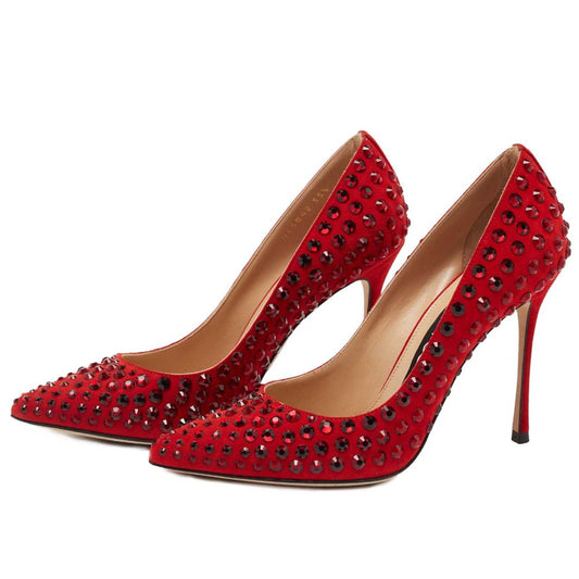 Sergio Rossi Red Calfskin Pump