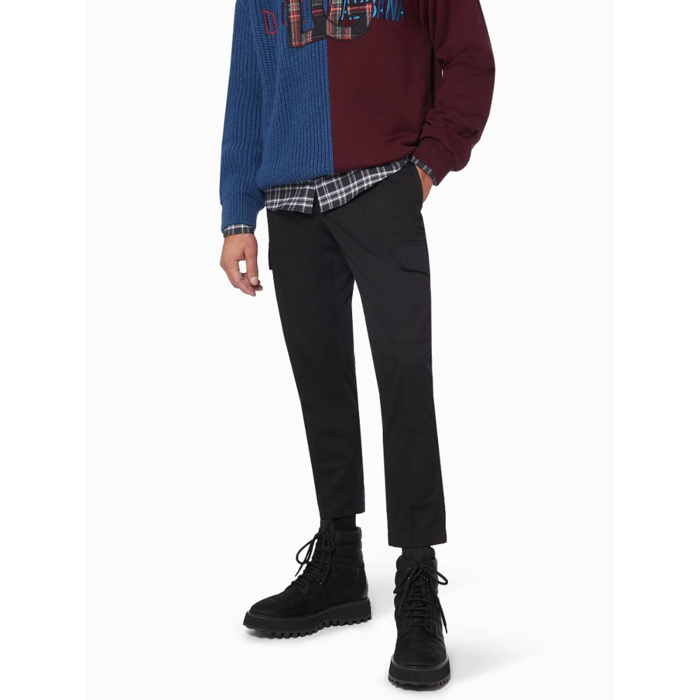 Dolce & Gabbana Black Nylon Men Boot