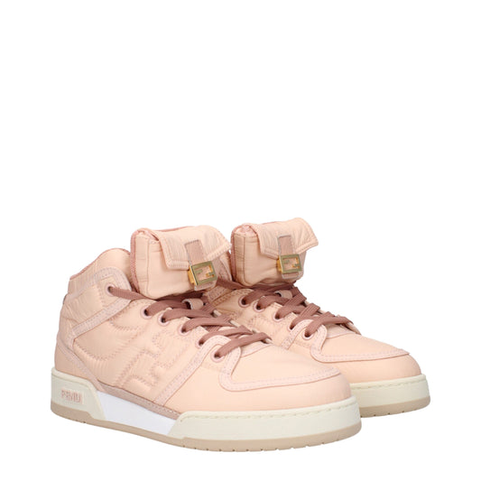 Fendi Pink Nylon High Tops