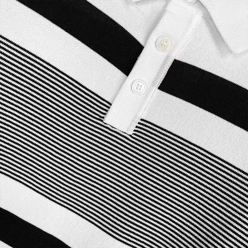 Polo de hombre de manga corta con cuello y parte superior tipo camiseta