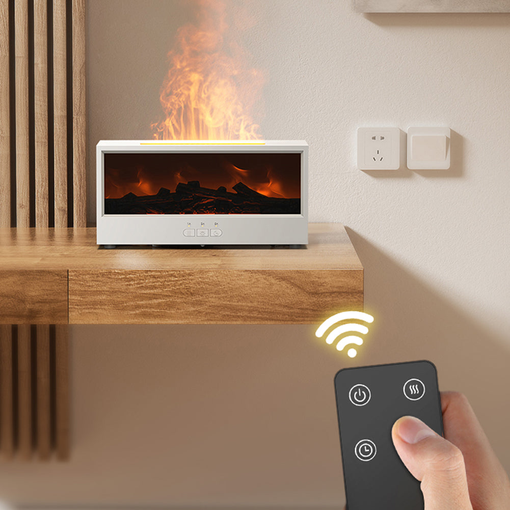 Máquina de aromaterapia con llama de chimenea simulación 3D. Gran pulverización, humidificador