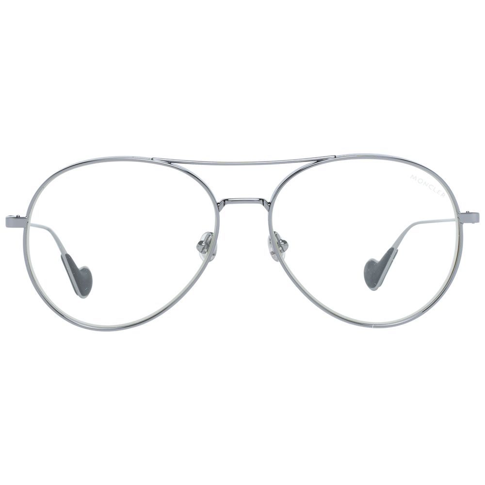 Moncler Gray Metal Glasses Frame