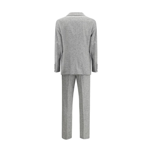 Brunello Cucinelli Wool and cashmere buttoned grisaille Suit