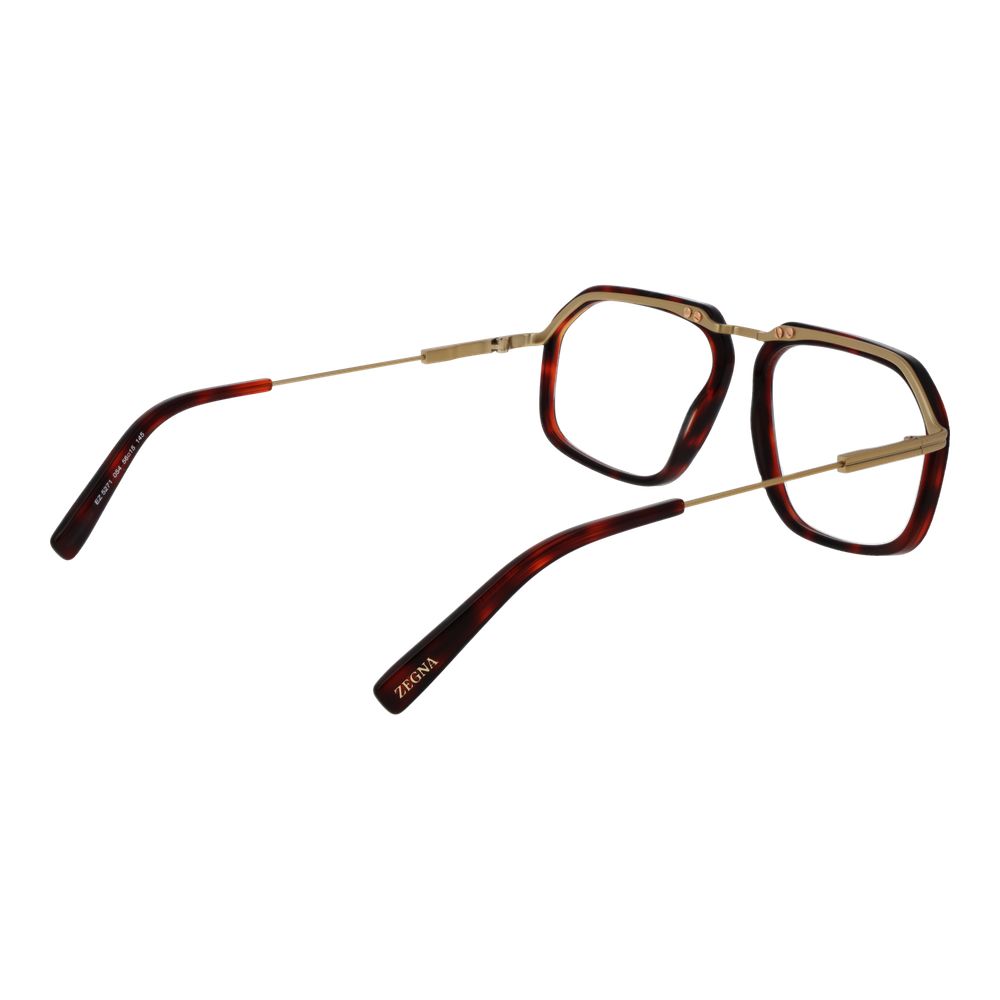 Ermenegildo Zegna Burgundy Men Glasses Frame