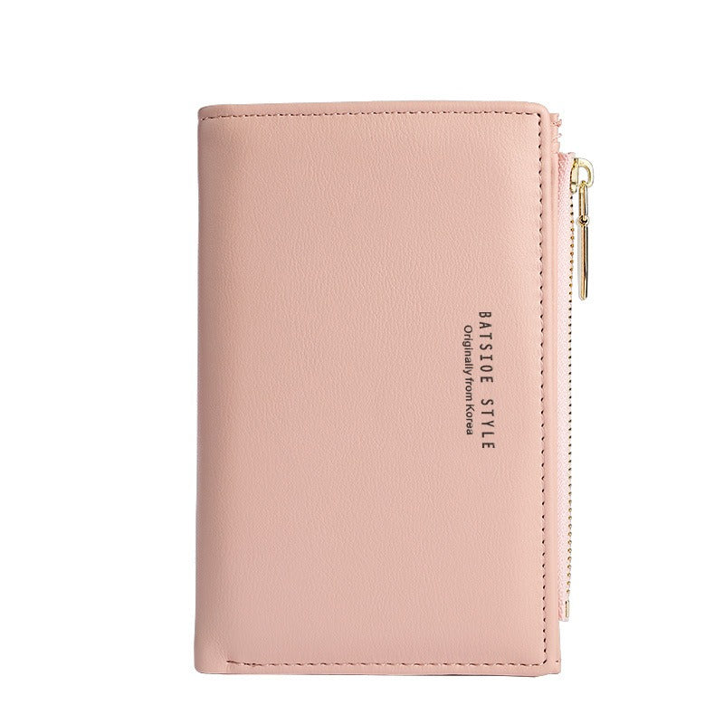 Cartera ultrafina, con cremallera lateral