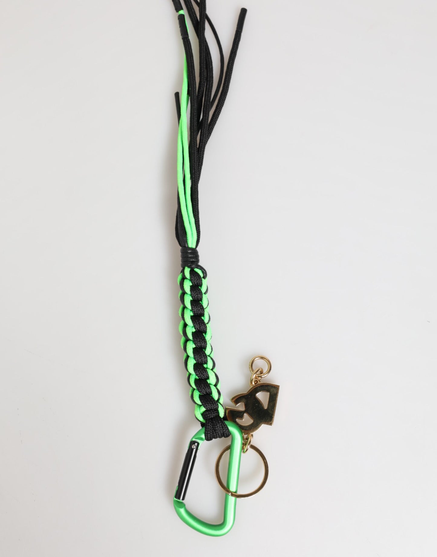 Dolce & Gabbana Polyester Multicolor Tape String DG Logo Keychain Keyring