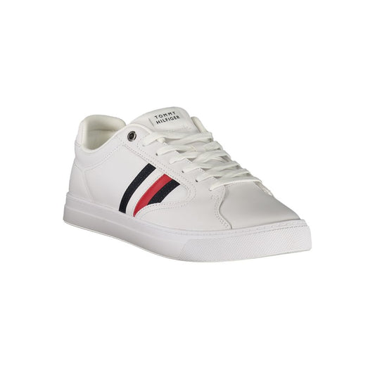 Tommy Hilfiger White Leather Men Sneaker