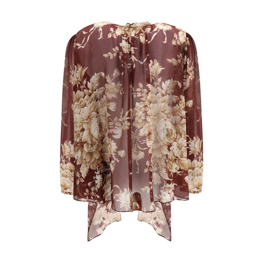 Dolce & Gabbana Silk chiffon floral Shirt