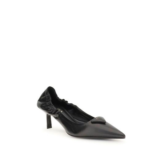 Prada Leather logo Pumps