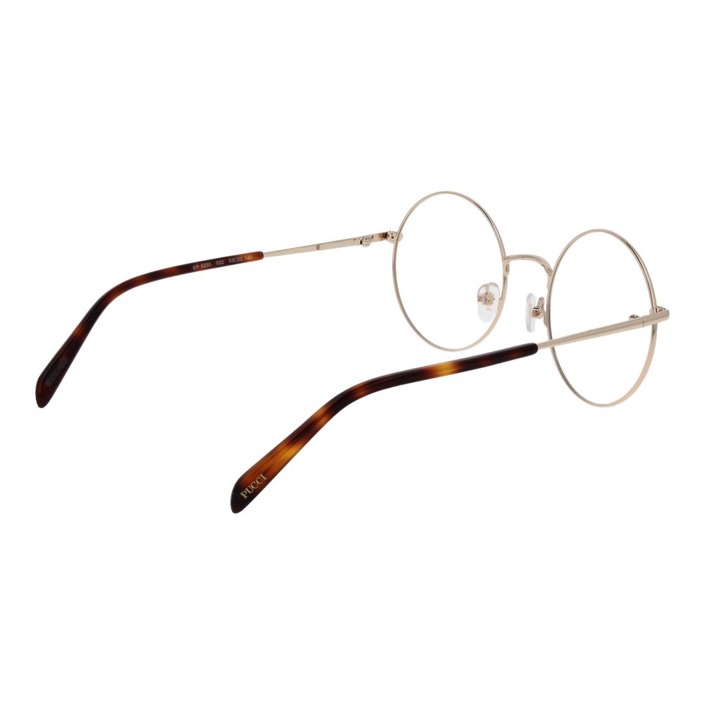 Emilio Pucci Gold Women Glasses Frame