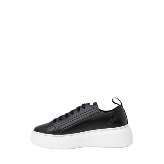 Armani Exchange Black Artificial Leather Sneaker