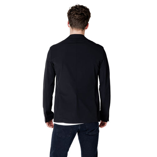 Armani Exchange Black Cotton Blazer
