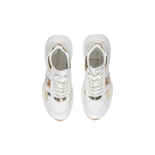 PINKO White Leather Sneaker