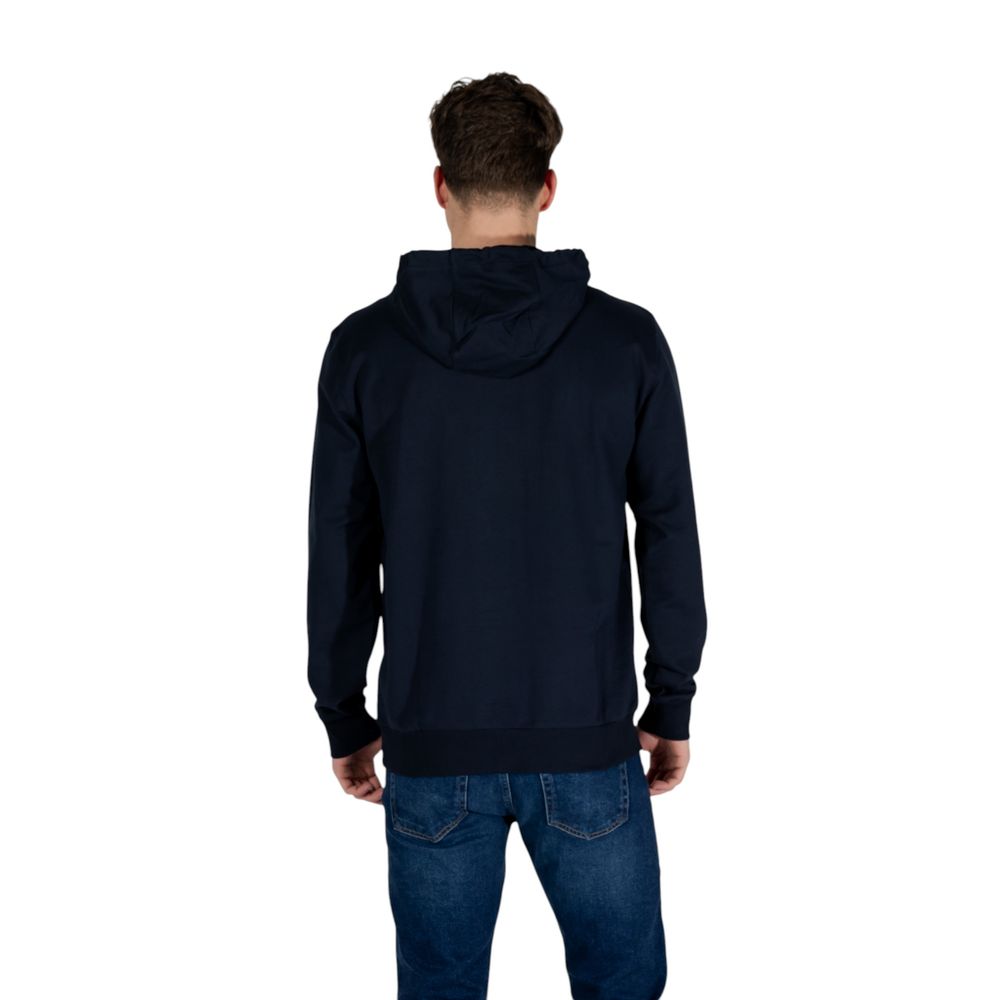 EA7 Emporio Armani Blue Cotton Hoody